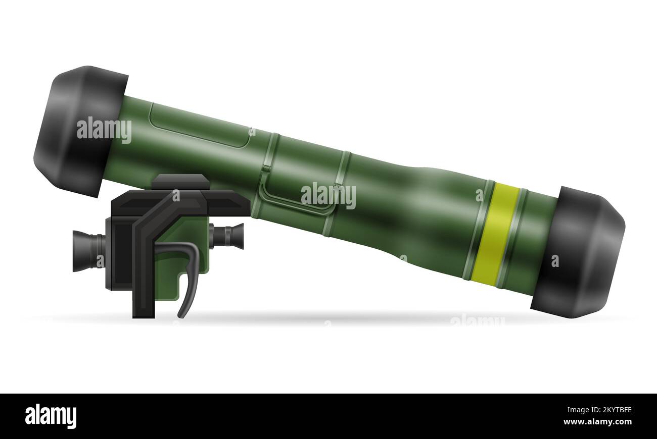 hand portable missile system vector illustration isolated on white background Stock Vector