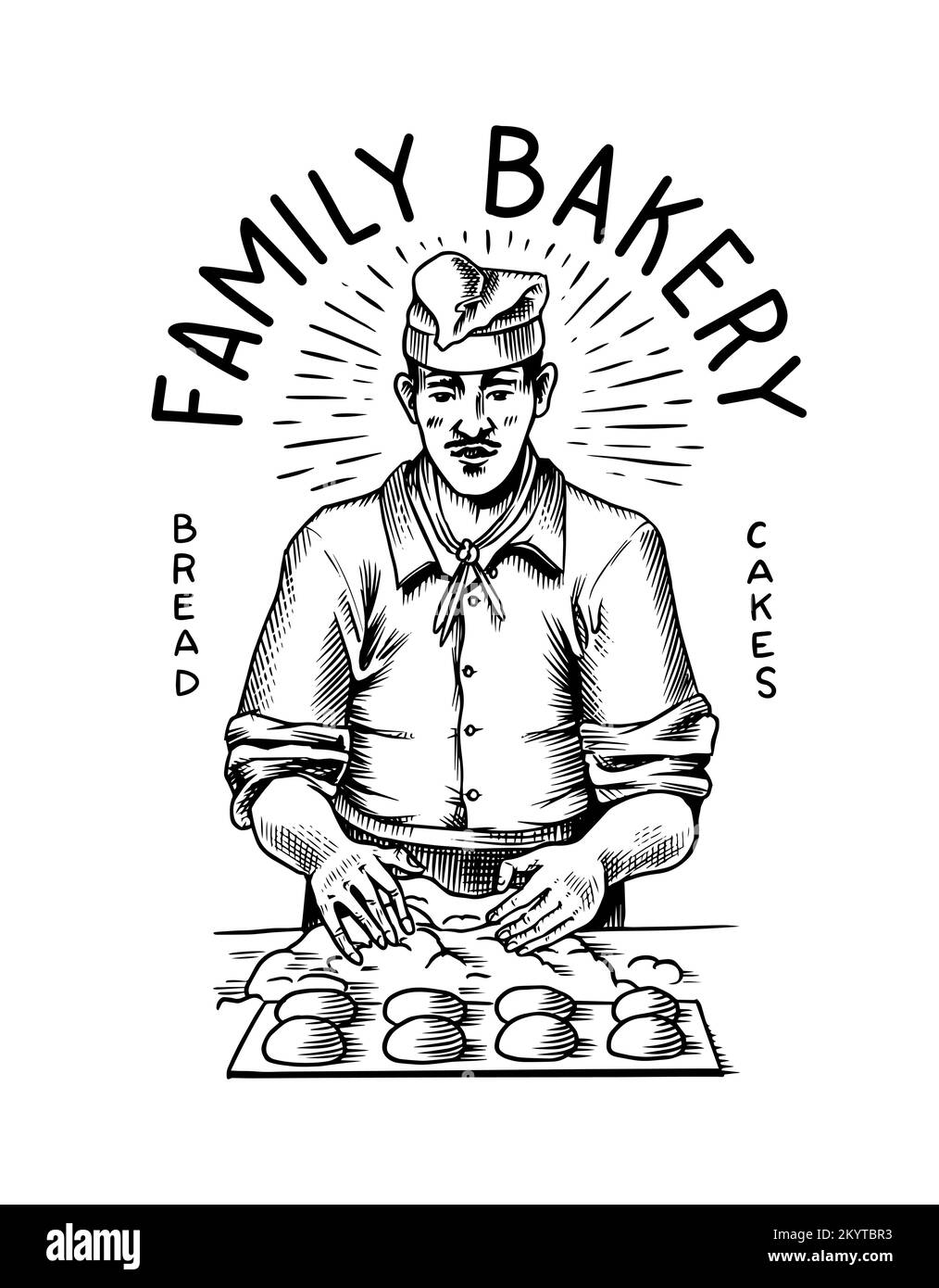 Chef clipart Black and White Stock Photos & Images Alamy