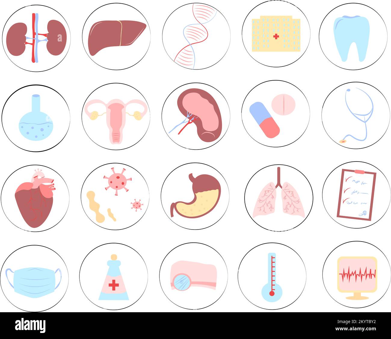 Set of icons Medicine Stock Photo Alamy
