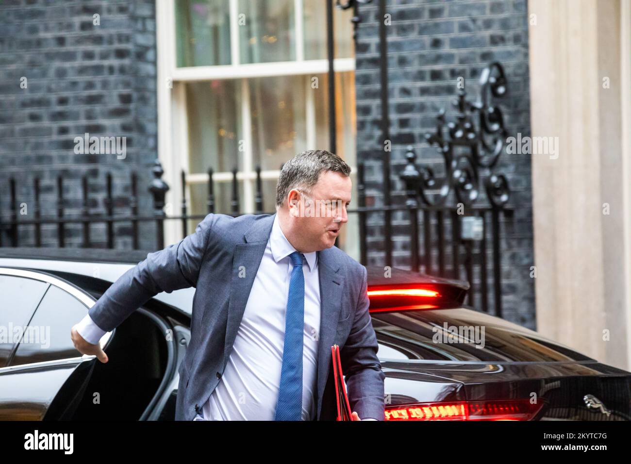 The Rt Hon Mel Stride MP, Secretary of State for Work and Pensions, arriving at 10 Downing Street, London, for a cabinet meeting Stock Photo