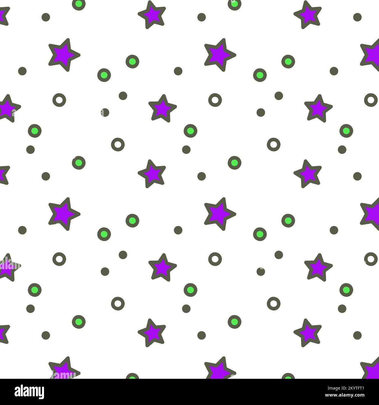 Cosmic Star Pattern Background. Cute kids star pattern. Stock Vector