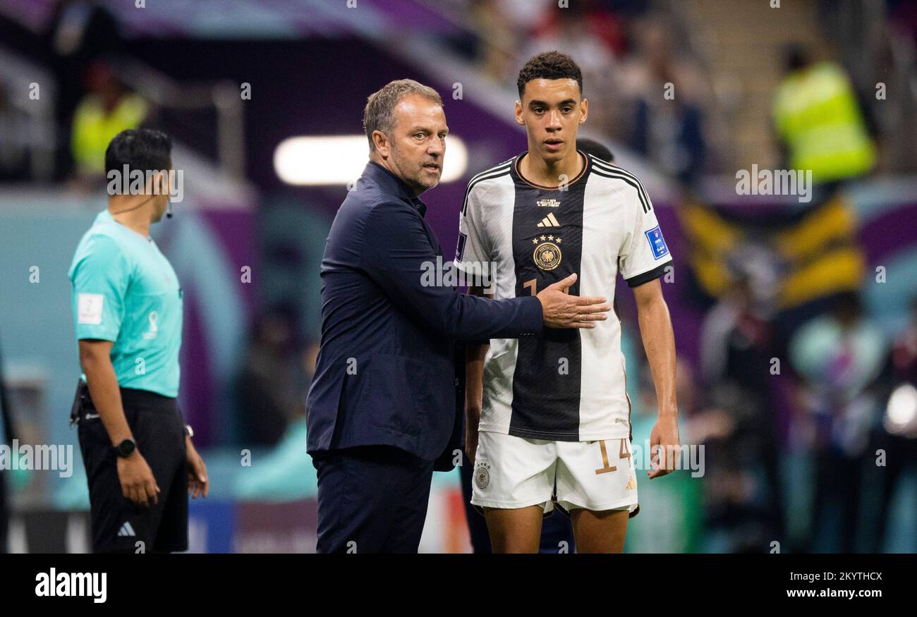Doha Qatar 1st Dec 2022 Trainer Hansi Flick Deutschland Jamal