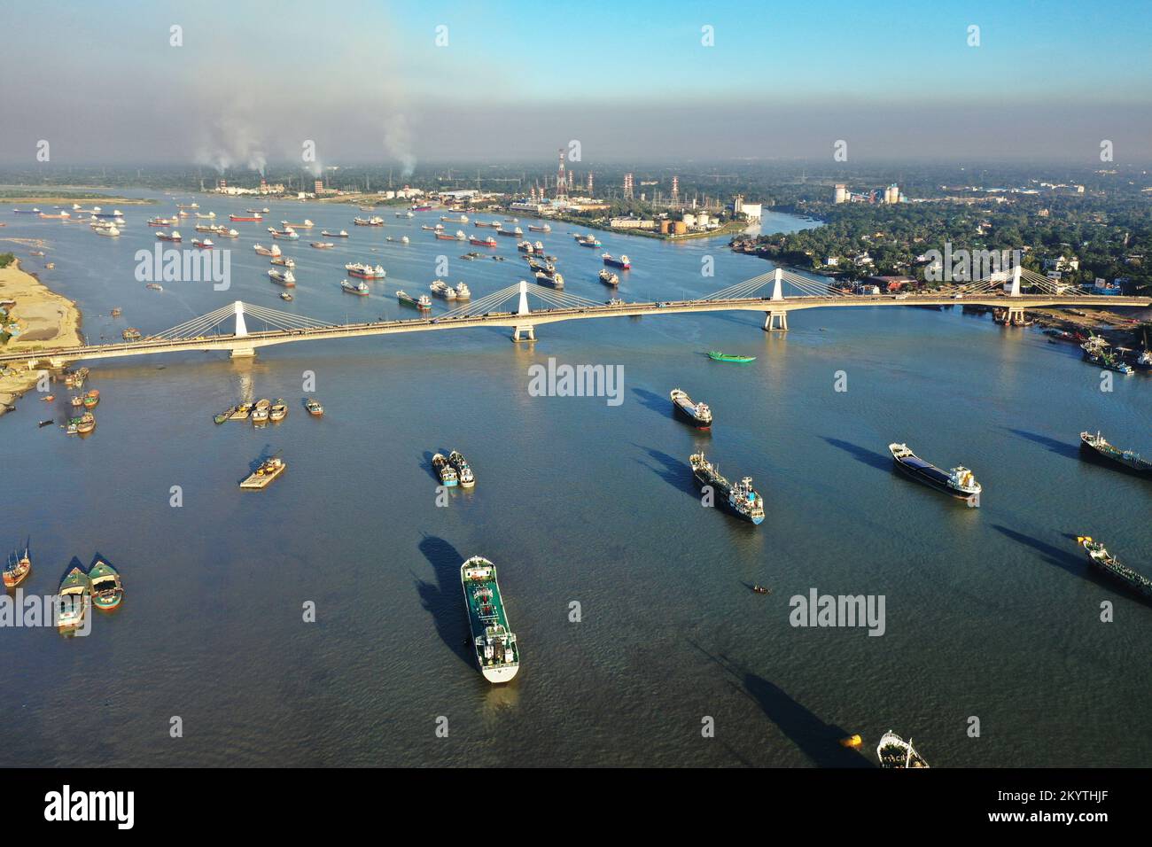 Chattogram, Bangladesh - November 25, 2022: The Bird's-eye view of ...