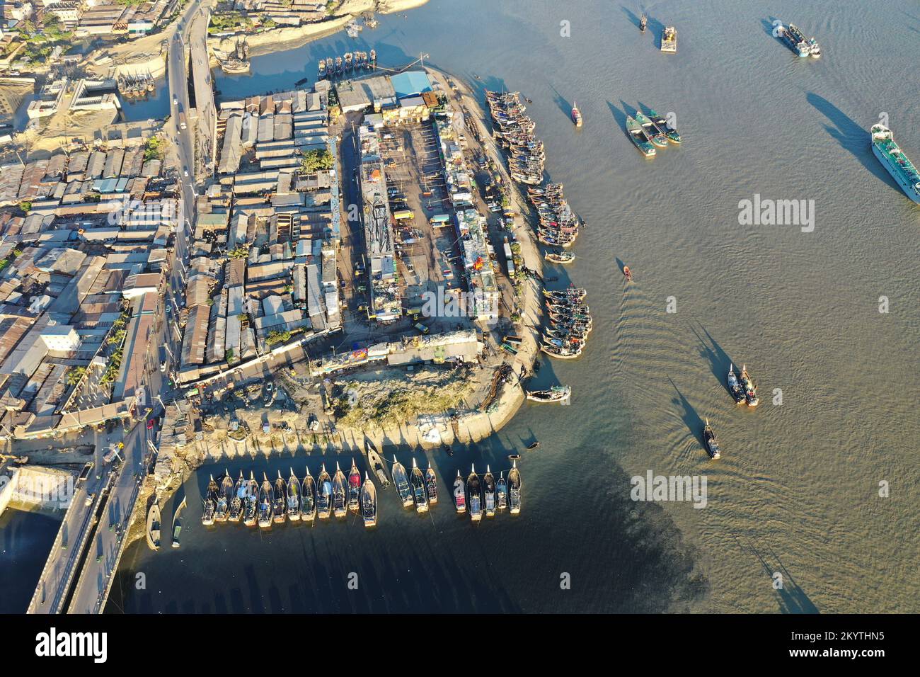 Chattogram, Bangladesh - November 25, 2022: The Bird's-eye view of ...