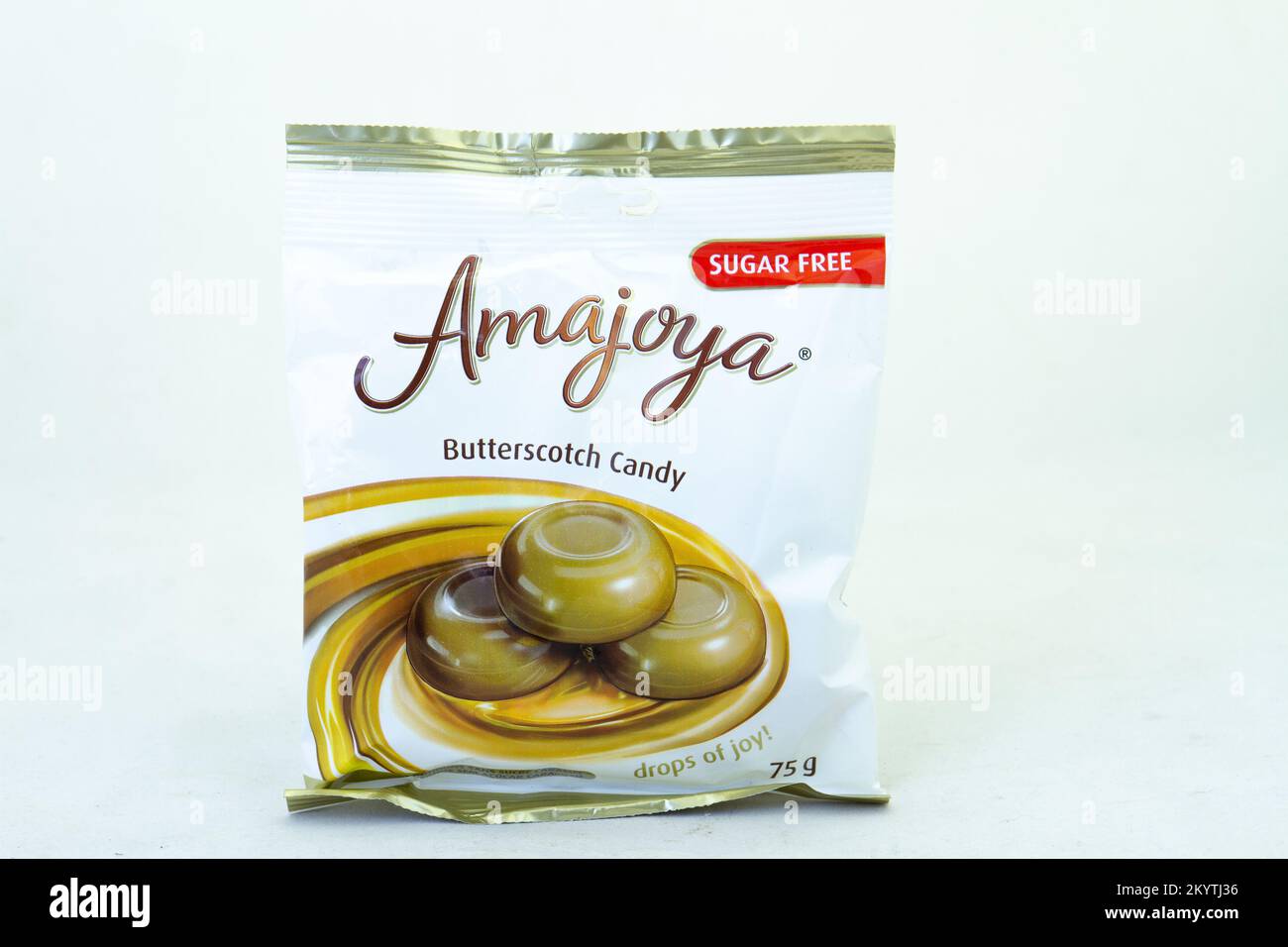 Johannesburg, South Africa a packet of Amajoya butterscotch candy