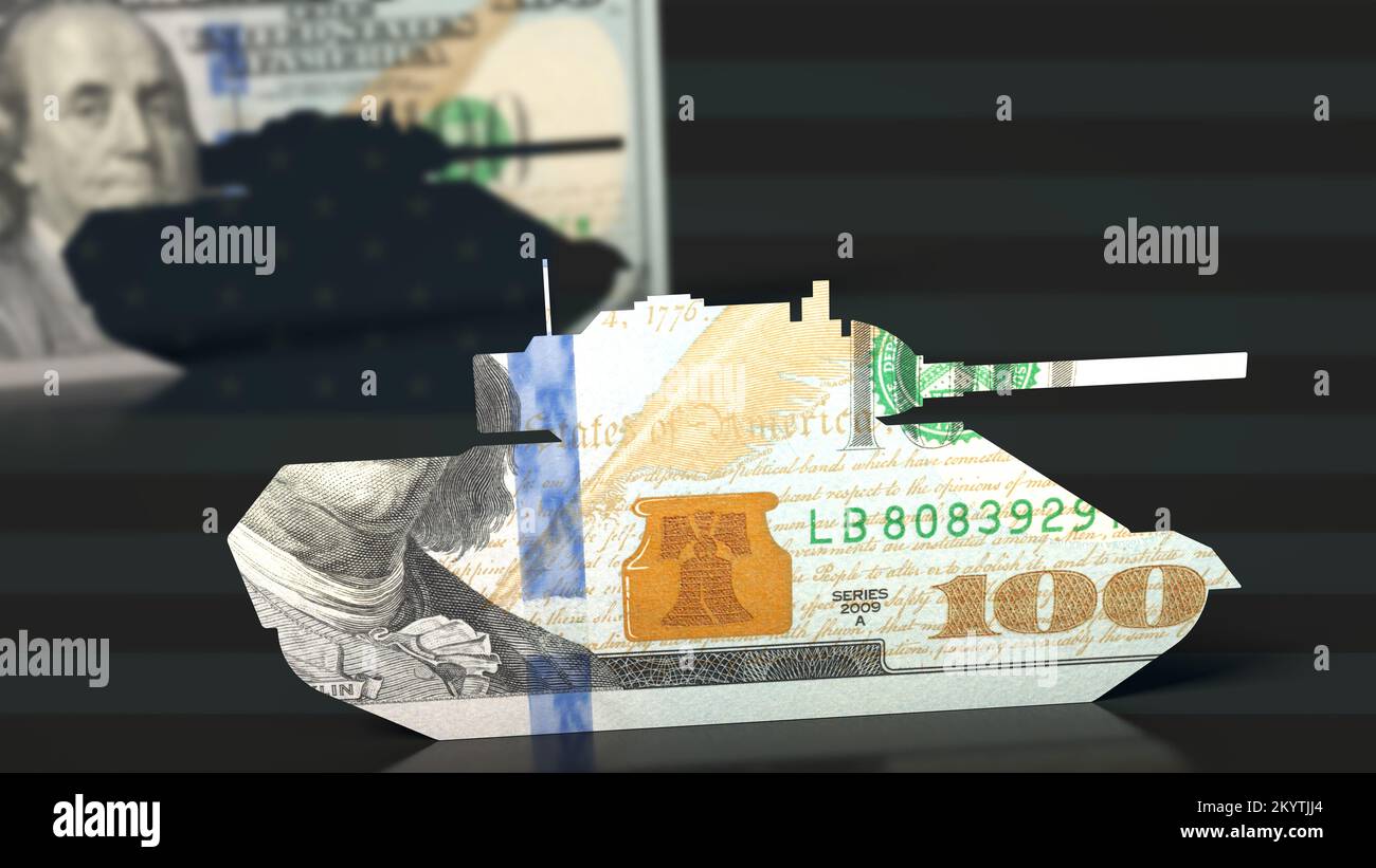 S Army and money (US Dollar) Stock Photo
