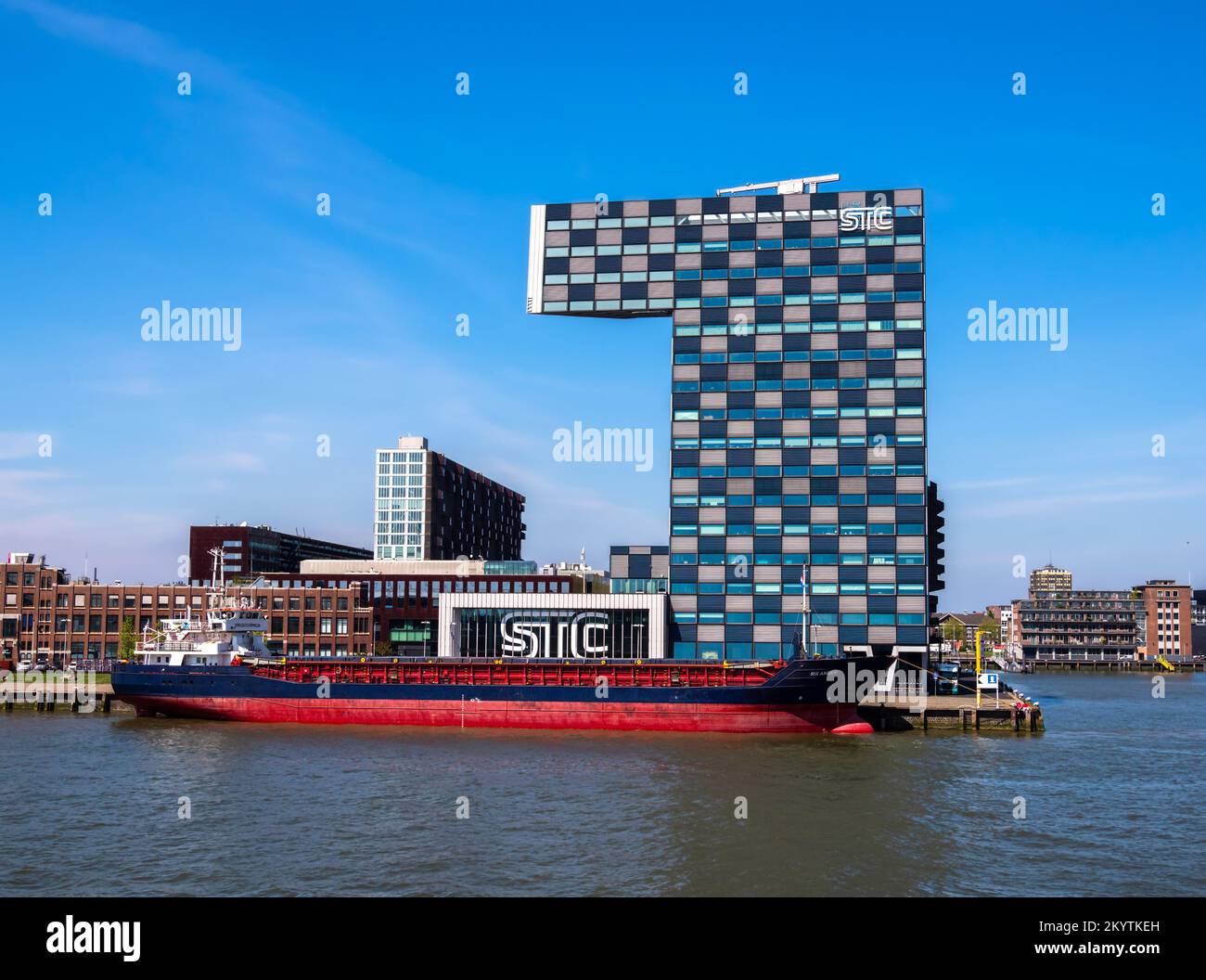 Rotterdam, Netherlands - April 28, 2022: The Shipping and Transport College Group (STC Group) is an international maritime transport and logistics edu Stock Photo