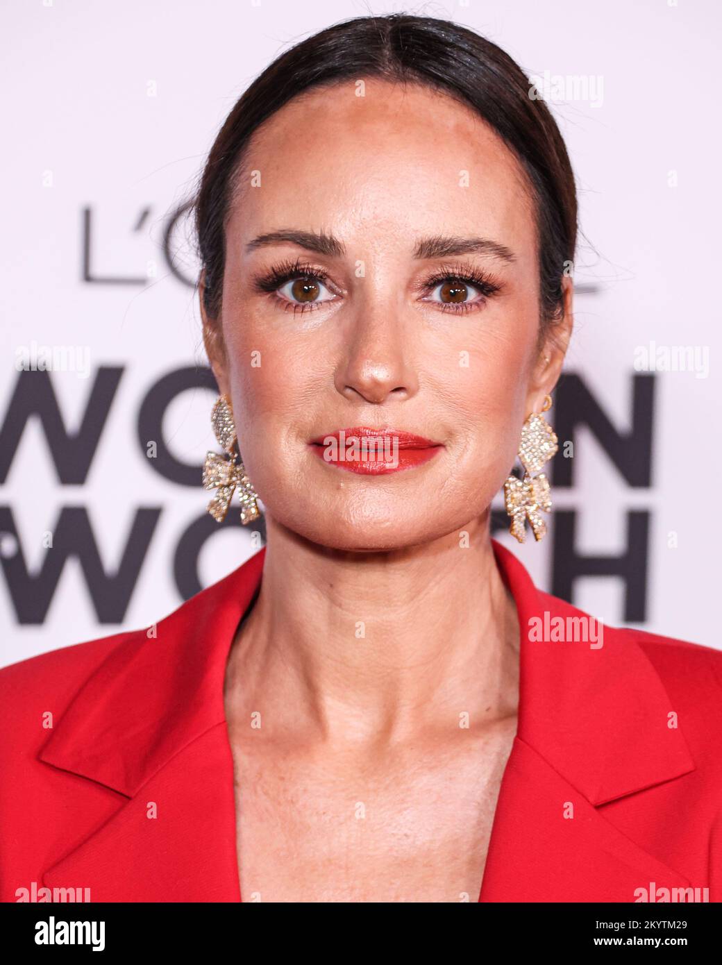 LOS ANGELES, CALIFORNIA, USA - DECEMBER 01: American entertainment reporter Catt Sadler arrives at the L'Oreal Paris' Women Of Worth Celebration 2022 held at The Ebell of Los Angeles on December 1, 2022 in Los Angeles, California, United States. (Photo by Xavier Collin/Image Press Agency) Stock Photo