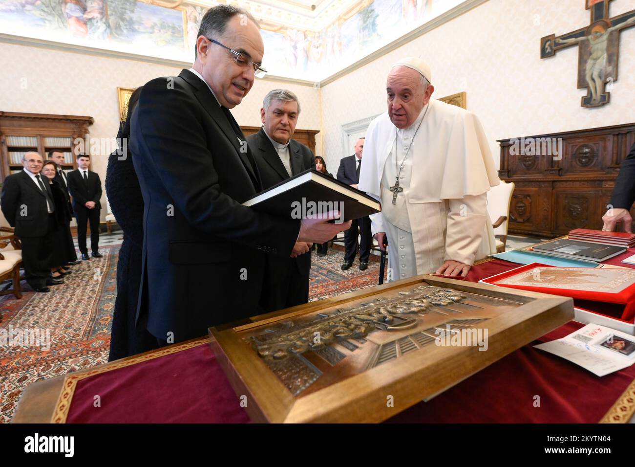Bajram Begaj Vatican audience What is the primary goal of the Vatican's diplomatic meetings with world leaders?