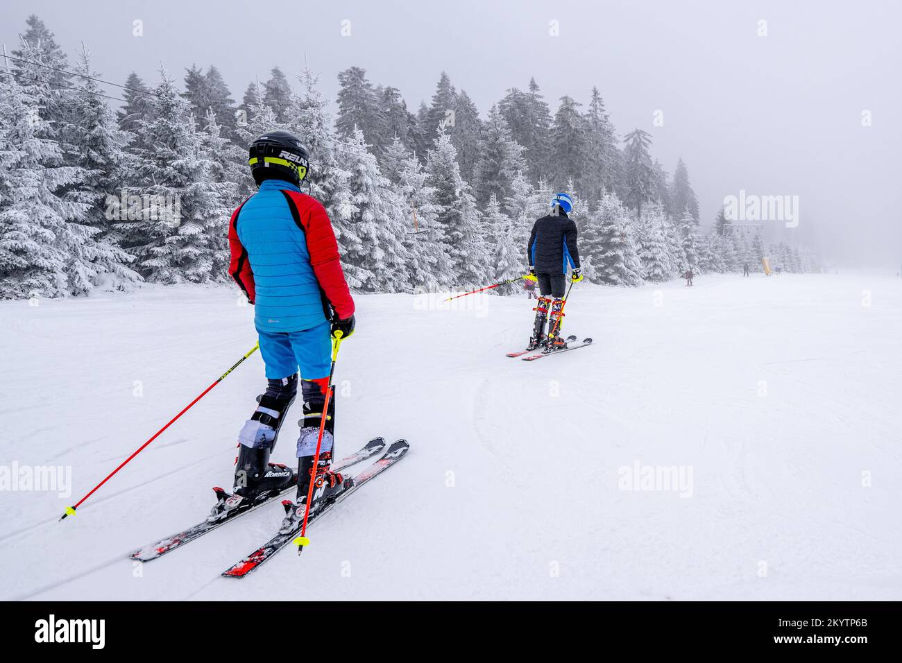 Serlissky Mlyn, Czech Republic. 02nd Dec, 2022. The ski season started ...