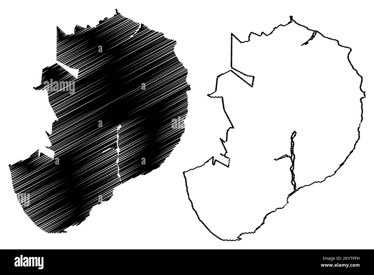 Los Cabos municipality Free and - Los Cabos Municipality Free And Sovereign State Of Baja California Sur Mexico United Mexican States Map Vector Illustration Scribble Sketch Los C 2KYTPFH 