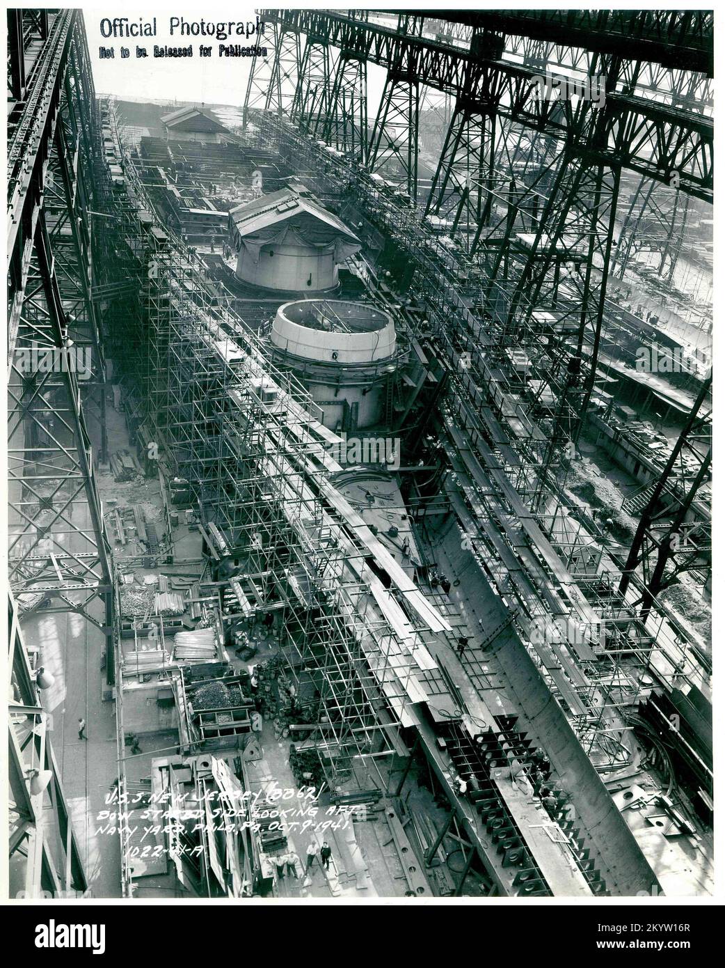 Photograph of the USS New Jersey (BB62) , Ships, Naval Vessels, Boats