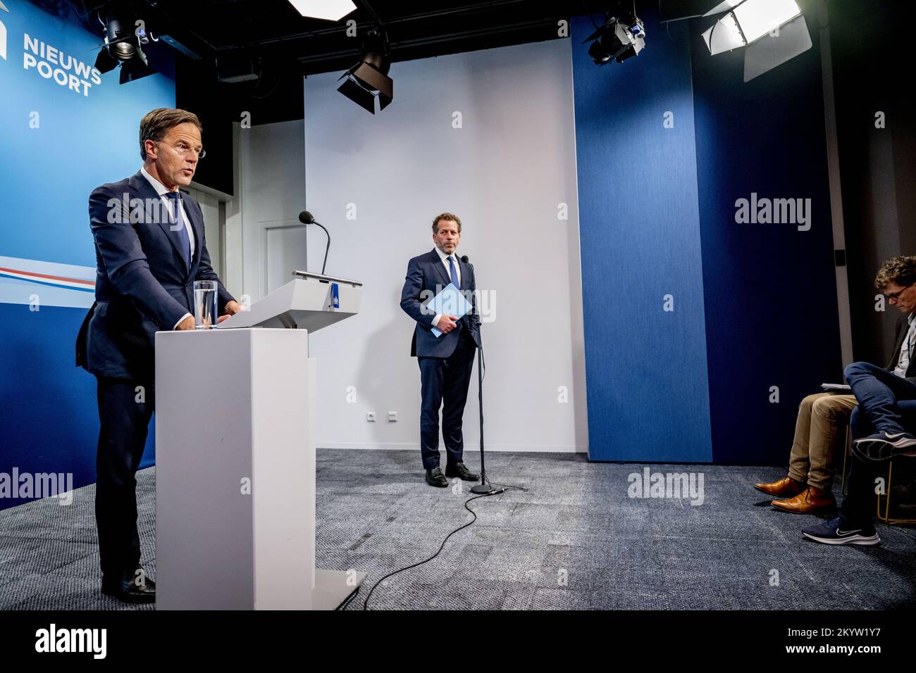 THE HAGUE - Prime Minister Mark Rutte during the press conference after ...