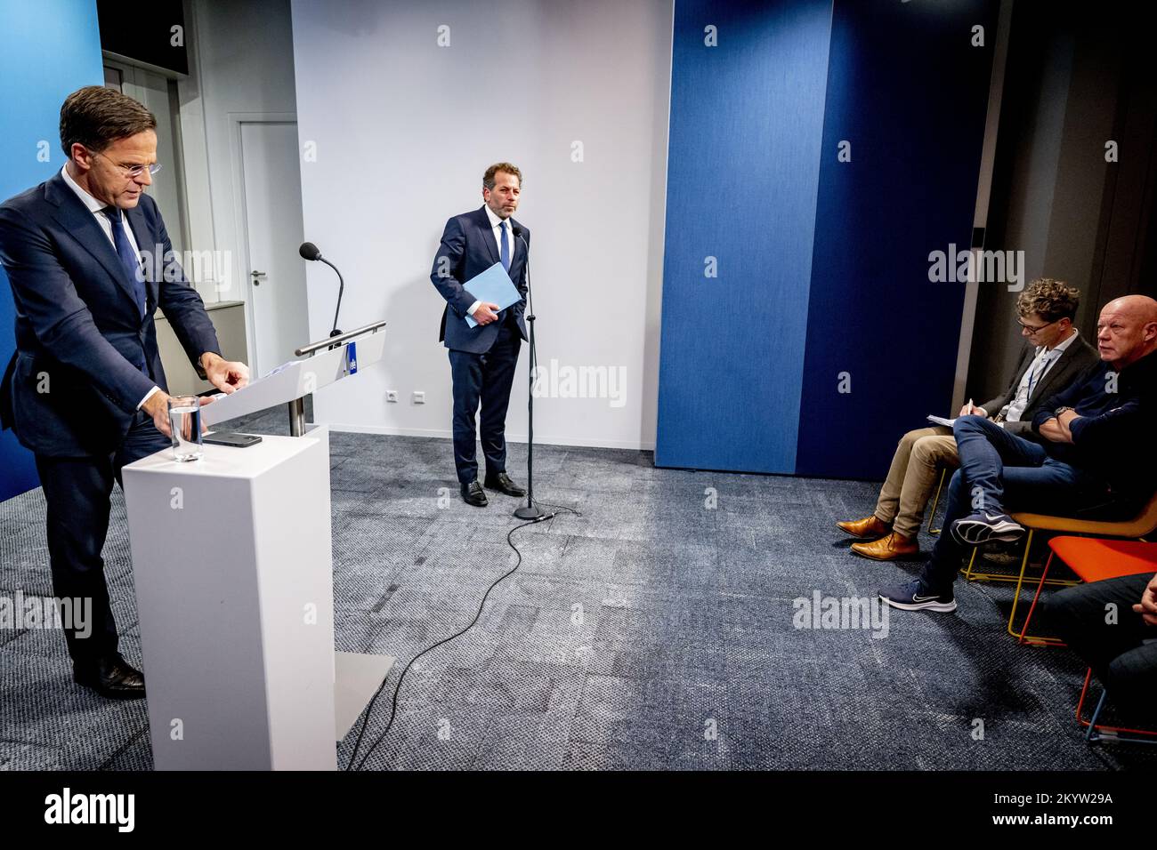 THE HAGUE - Prime Minister Mark Rutte during the press conference after ...