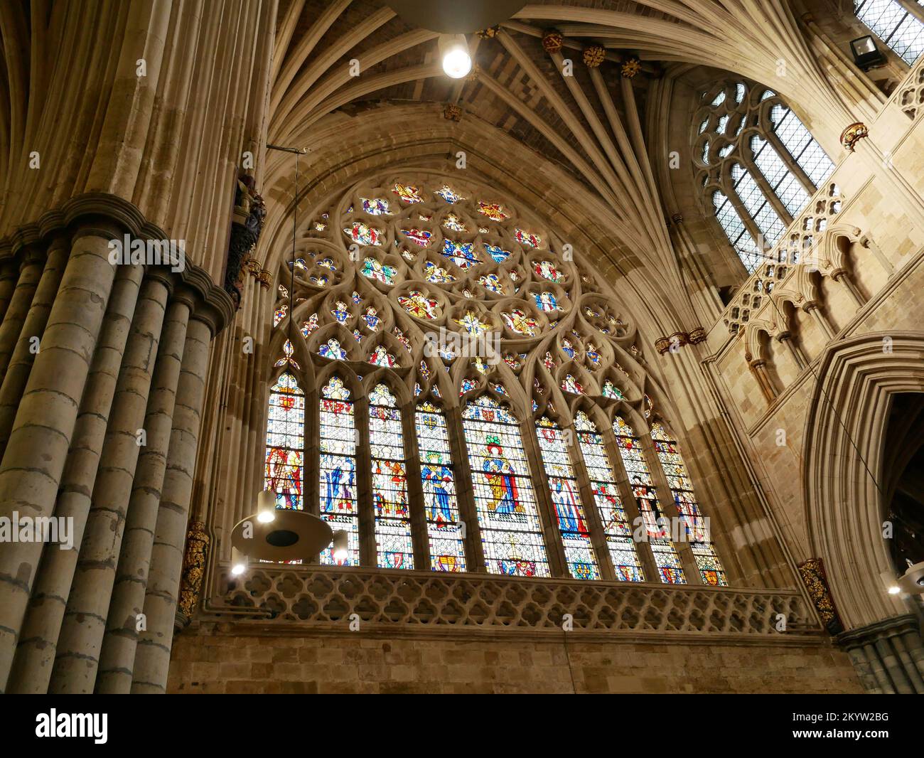 Exeter Cathedral interior Stock Photo