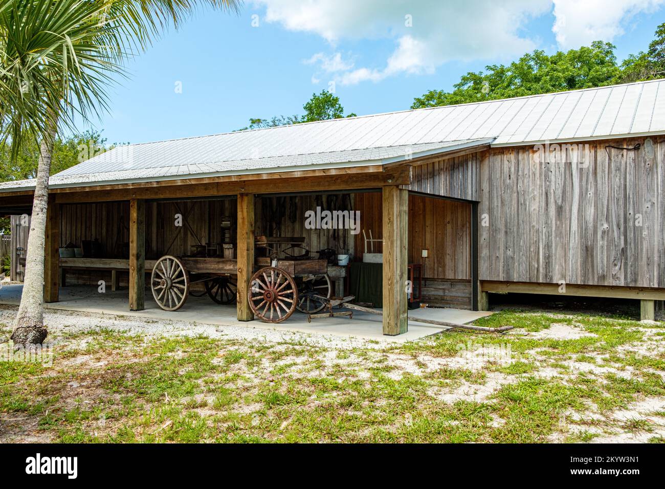 Packing House, Sanibel Historical Museum & Village, Sanibel, Florida Stock Photo