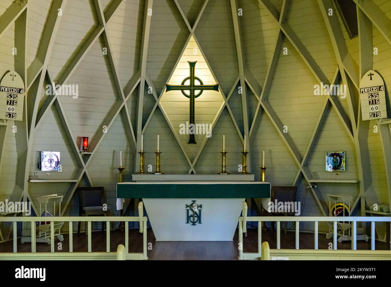 St Michael and All Angels Episcopal Church, Periwinkle Way, Sanibel, Florida Stock Photo