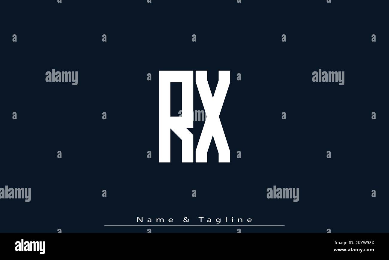 Alphabet letters Initials Monogram logo RX , XR Stock Vector Image ...