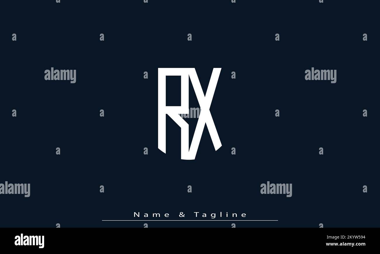 Alphabet letters Initials Monogram logo RX , XR Stock Vector Image ...