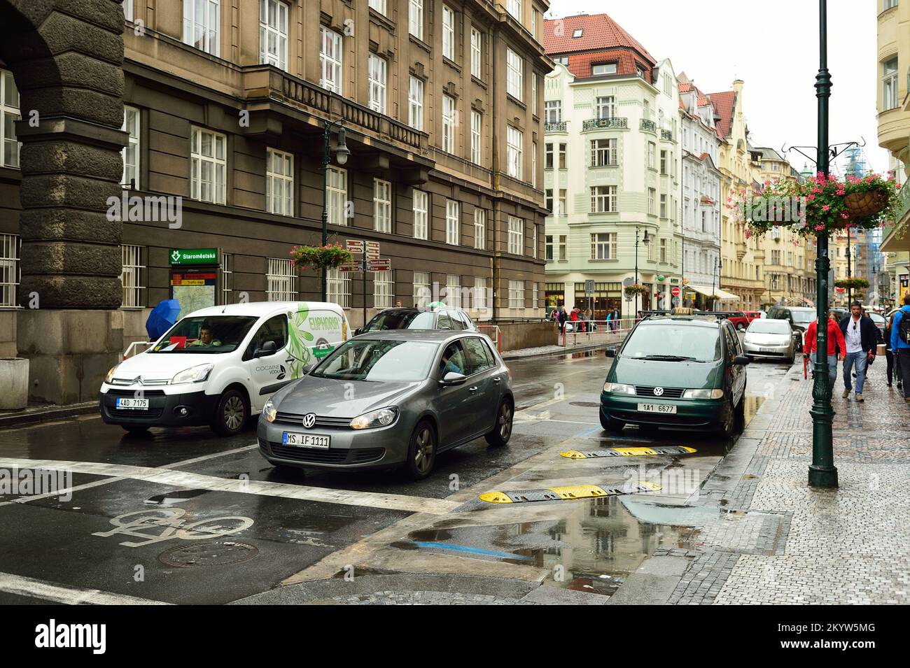 PRAGUE, CZECH REPUBLIC - AUGUST 18, 2015: streets of Prague. Prague is the  capital and largest city of the Czech Republic. It is the 15th largest city  Stock Photo - Alamy