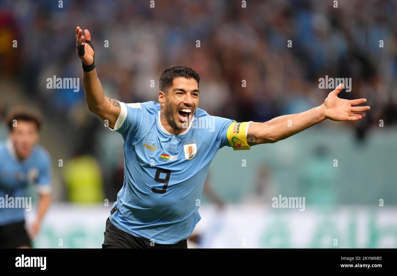 Uruguay's top goal scorers' jerseys