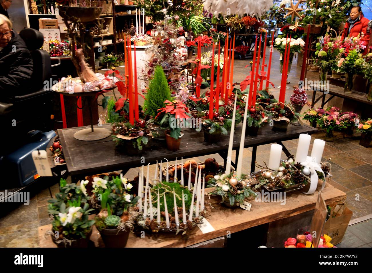 Copenhagen/Denmark/02 December 2022/ Christmas candles and items for