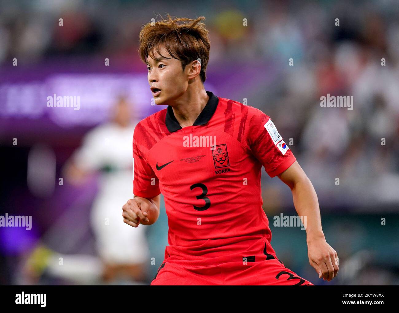 South Korea's Kim Jin-su during the FIFA World Cup Group H match at the Education City Stadium in Al-Rayyan, Qatar. Picture date: Friday December 2, 2022. Stock Photo