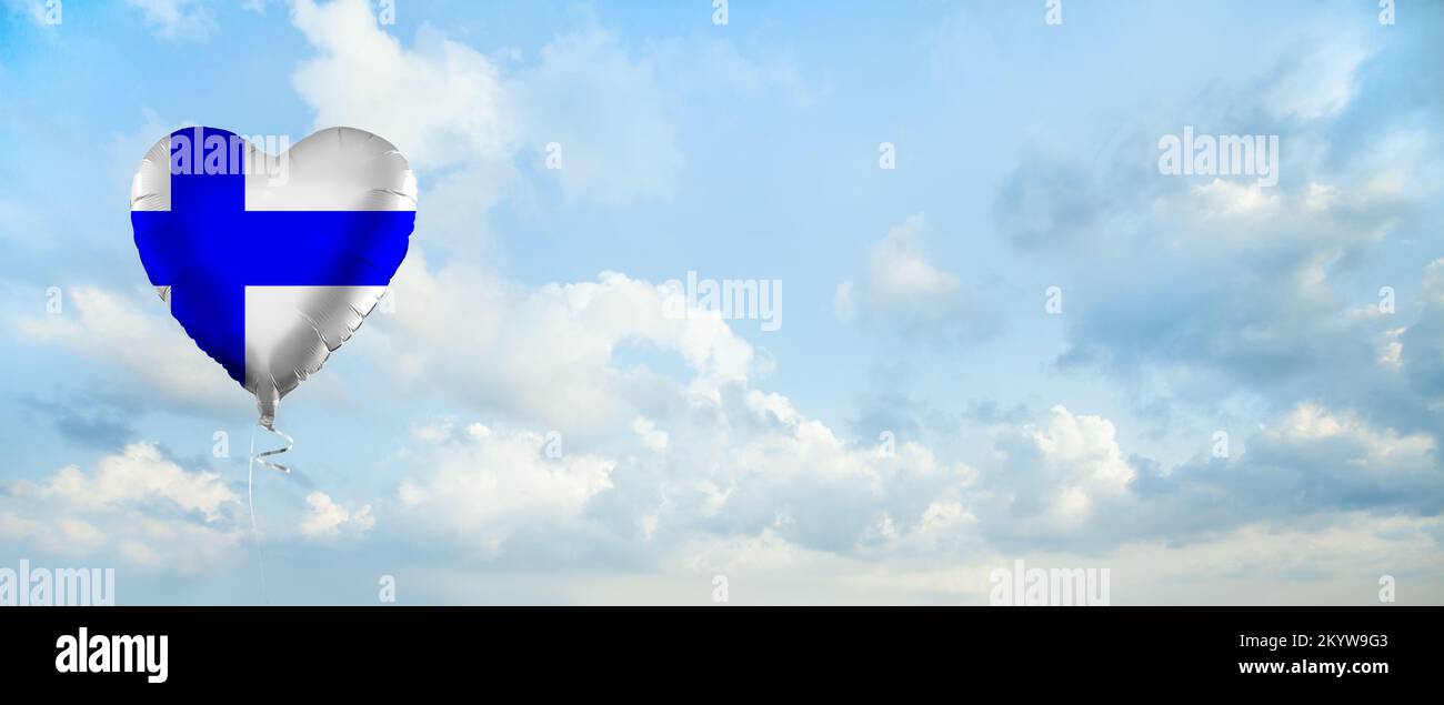 Finlands Flagga Heliumballong 18