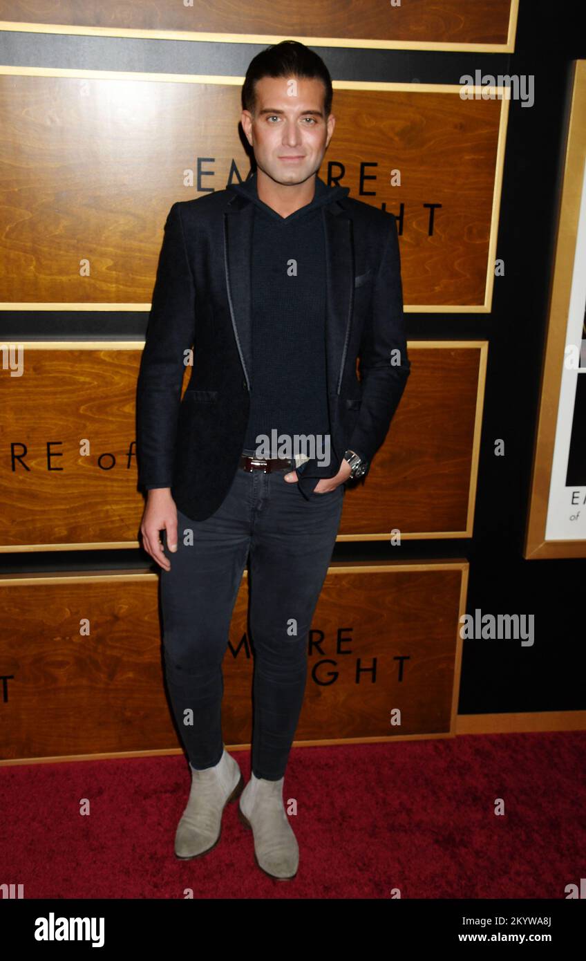 BEVERLY HILLS, CALIFORNIA - DECEMBER 01: Omar Sharif Jr. attends Los Angeles premiere of Fox Searchlight Pictures 'Empire of Light' at Samuel Goldwyn Stock Photo