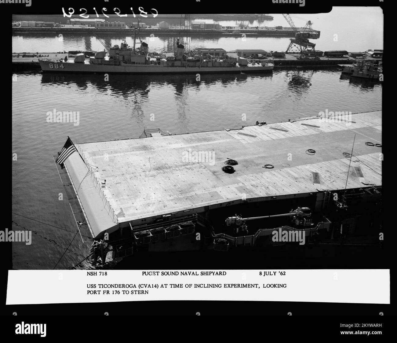 CVA 14 Ticonderoga [19-NN-CVA 14 Ticonderoga-165180] , Ships, Naval ...
