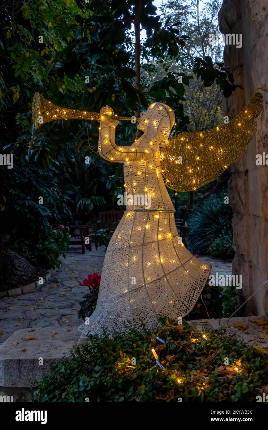 Christmas decorations in the American Colony hotel in East Jerusalem