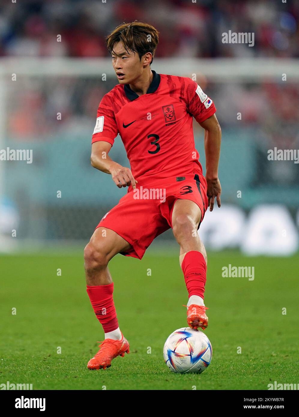 South Korea's Kim Jin-su during the FIFA World Cup Group H match at the Education City Stadium in Al-Rayyan, Qatar. Picture date: Friday December 2, 2022. Stock Photo