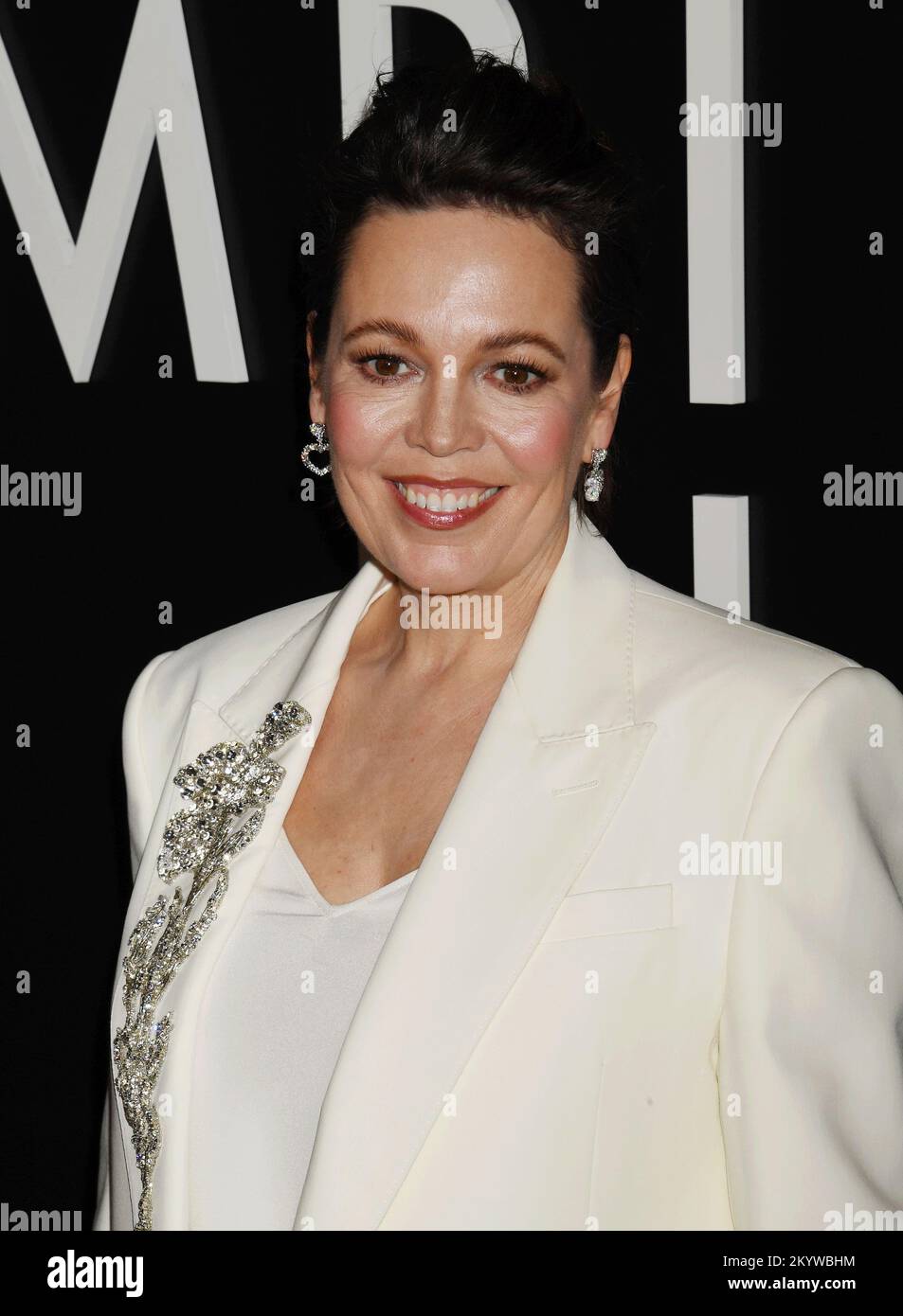 BEVERLY HILLS, CALIFORNIA - DECEMBER 01: Olivia Colman attends Los Angeles premiere of Fox Searchlight Pictures 'Empire of Light' at Samuel Goldwyn Th Stock Photo