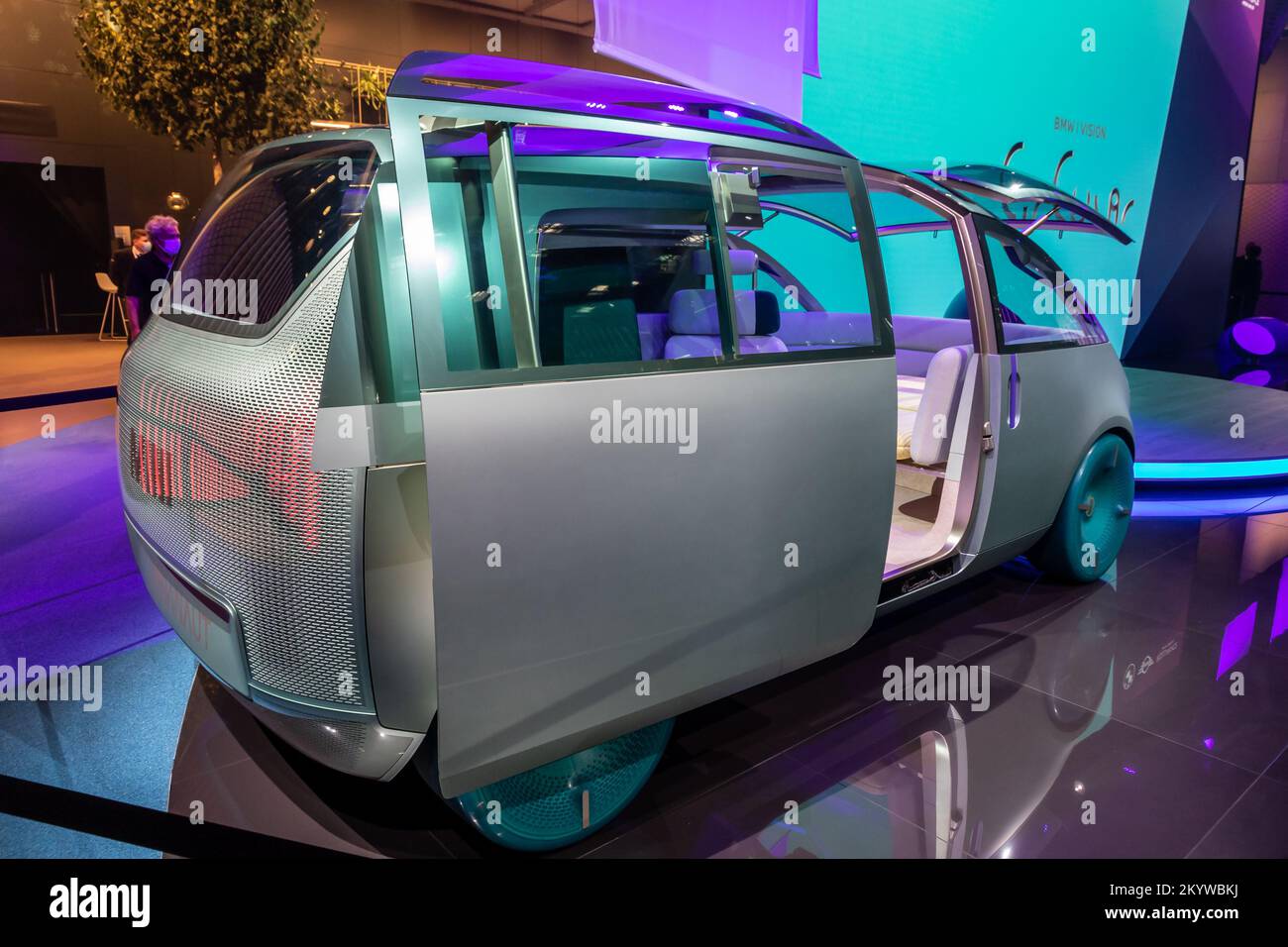 Mini Urbanaut futuristic autonomous electric car showcased at the IAA Mobility 2021 motor show in Munich, Germany - September 6, 2021. Stock Photo