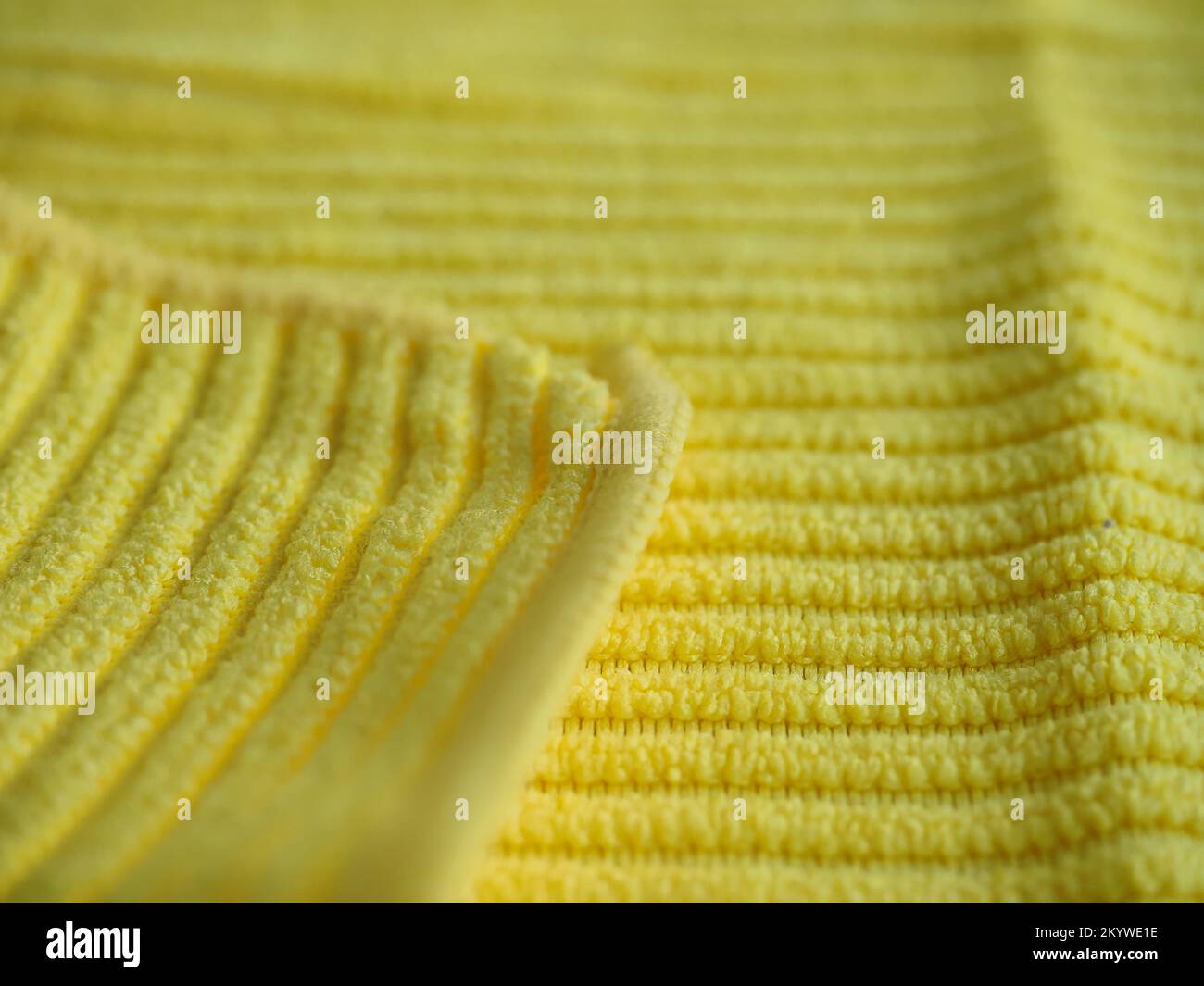kitchen towel microfiber dissected fiber Stock Photo