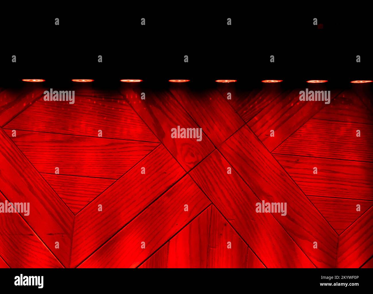 Red light lighting up wooden floor Stock Photo Alamy