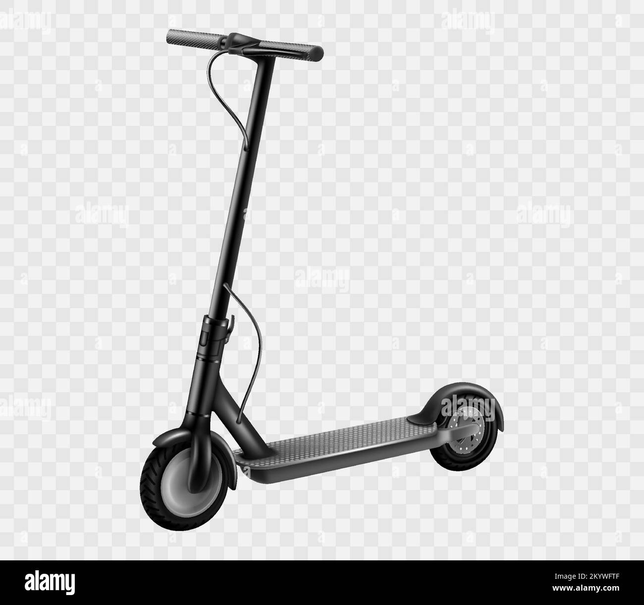 Electric kick scooter. Gyro Modern ecology vehicle speed scooter on