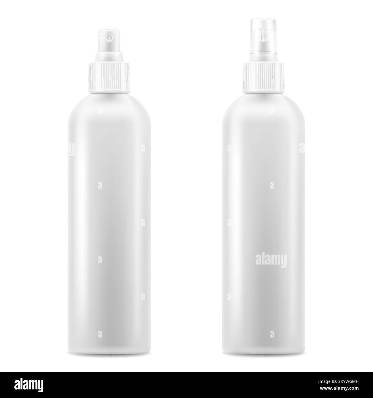 Realistic Cosmetic bottle can sprayer container. Dispenser for cream