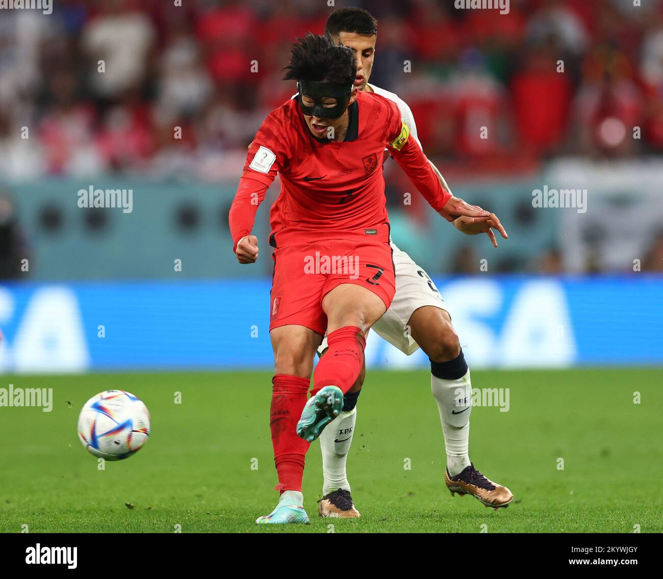 Ar Rayyan, Qatar, 2nd December 2022. Heungmin Son of Korea 9n action