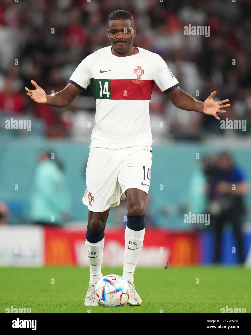 William Carvalho of Portugal during the FIFA World Cup Qatar 2022 match, Group H, between South Korea v Portugal played at Education City Stadium on Dec 2, 2022 in Doha, Qatar. (Photo by Bagu Blanco / PRESSIN) Stock Photo