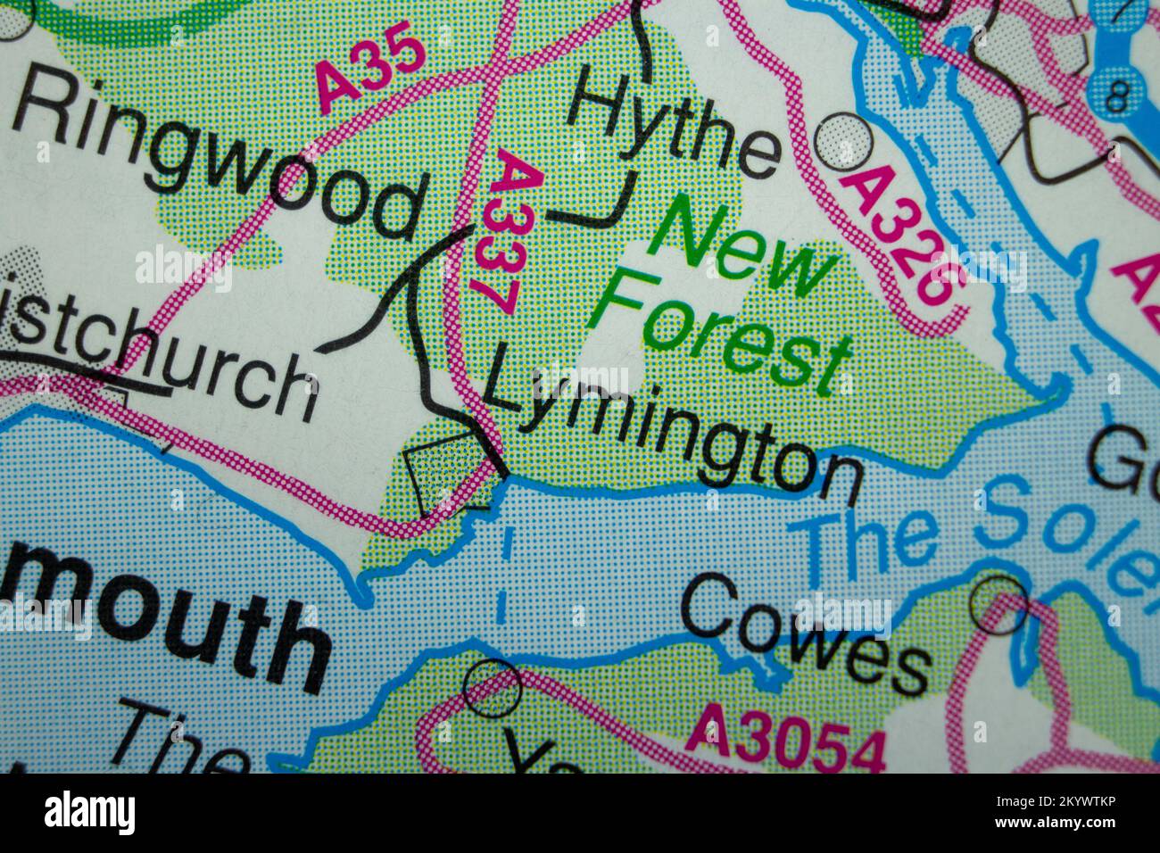 Map of lymington hires stock photography and images Alamy