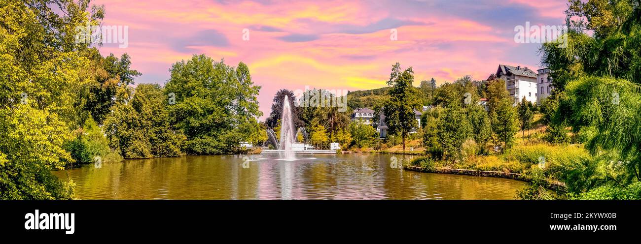 Spa Park, Bad Schwalbach, Hessen, Germany Stock Photo