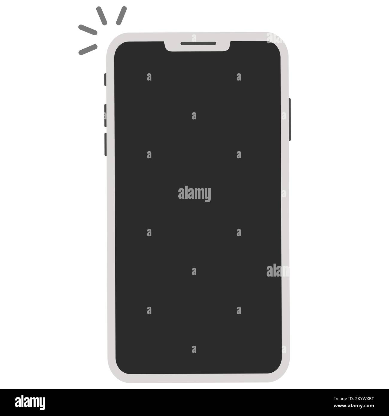 Smartphone icon mock up in the style flat  Stock Vector