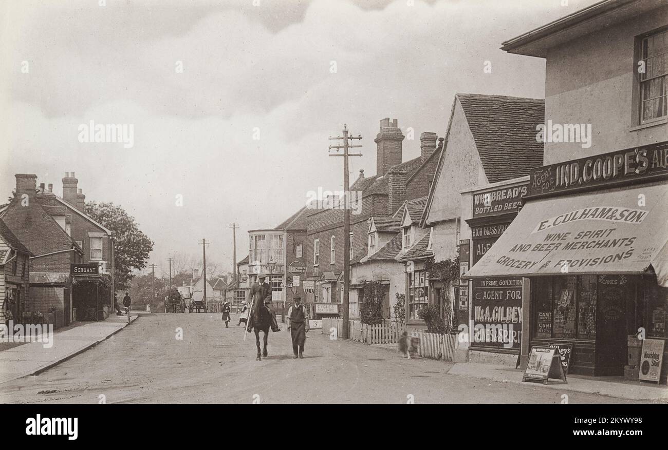 Vintage photograph Culham, Sergant 1913 Main Road, St Osyth, Essex