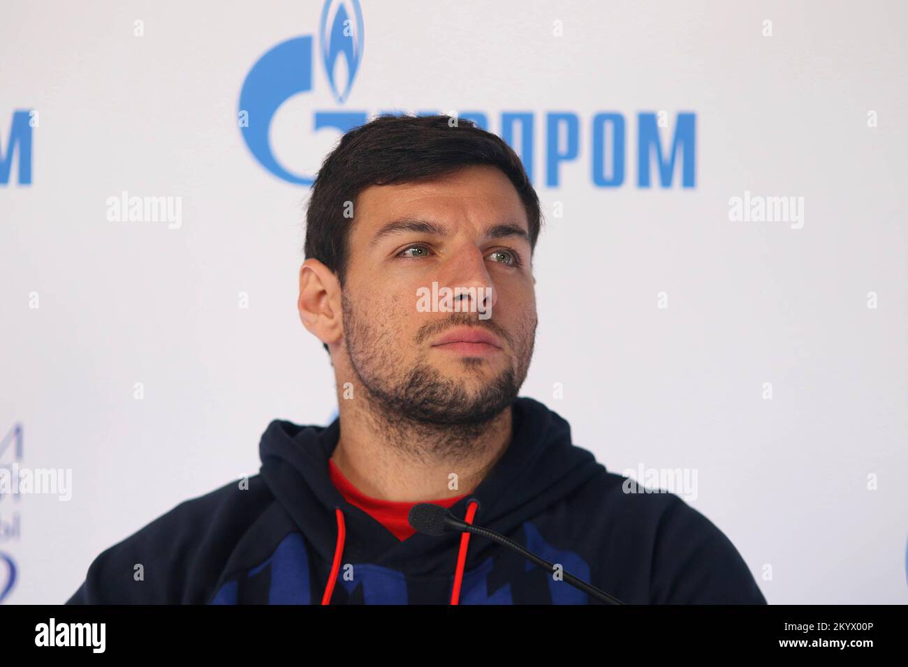 Saint Petersburg, Russia. 02nd Dec, 2022. Bernabe Zapata Miralles of Spain during the Press conference on the International Team Tennis Tournament Trophies of Northern Palmyra 2022. Credit: SOPA Images Limited/Alamy Live News Stock Photo
