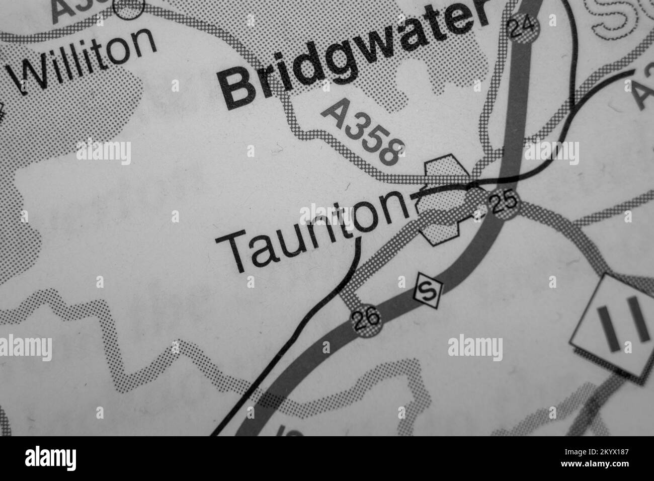 Taunton map Black and White Stock Photos & Images Alamy
