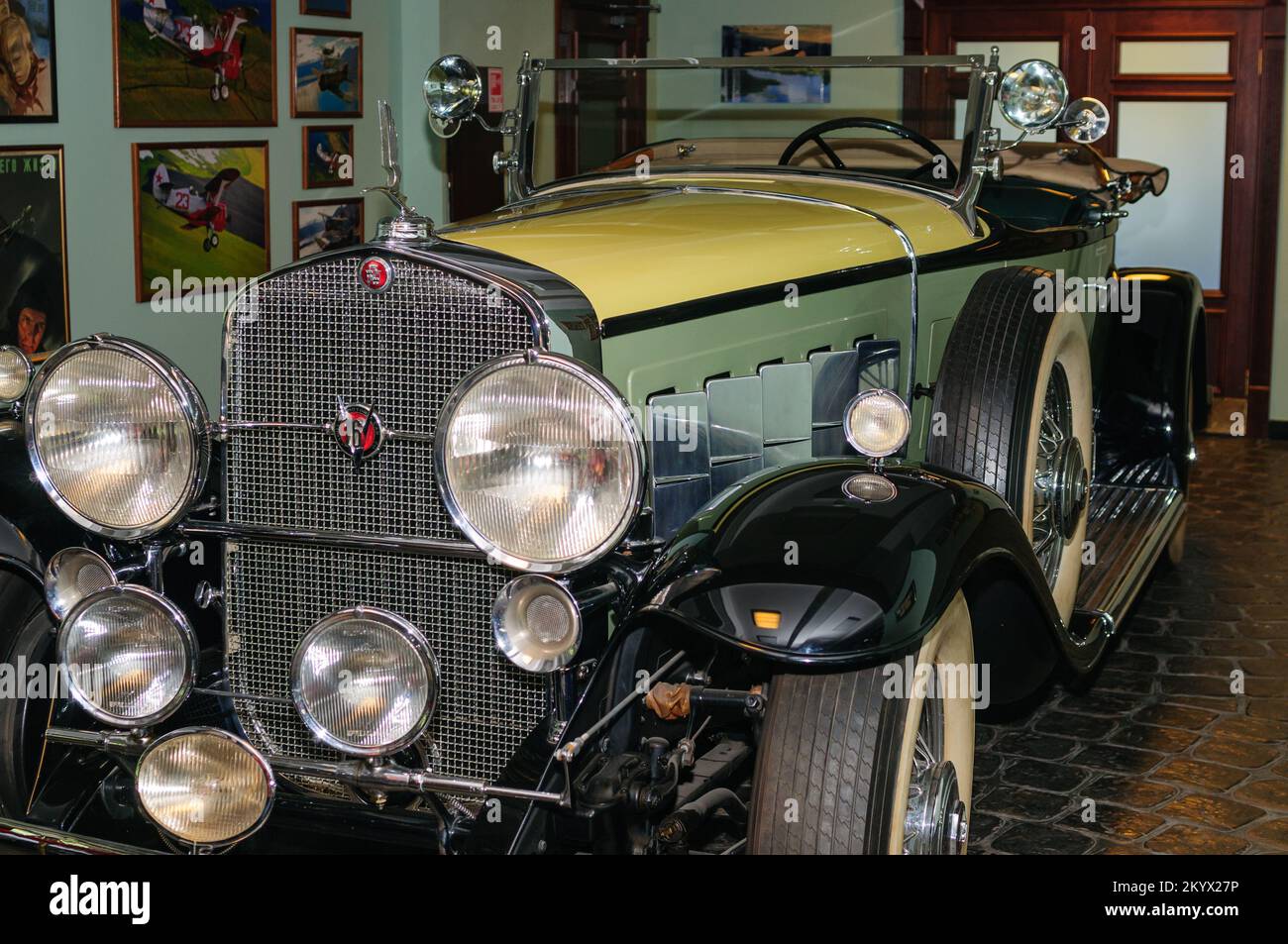 Moscow region, Russia, June 06, 2010. Vintage car 1930 Cadillac V16 Series 452. Stock Photo