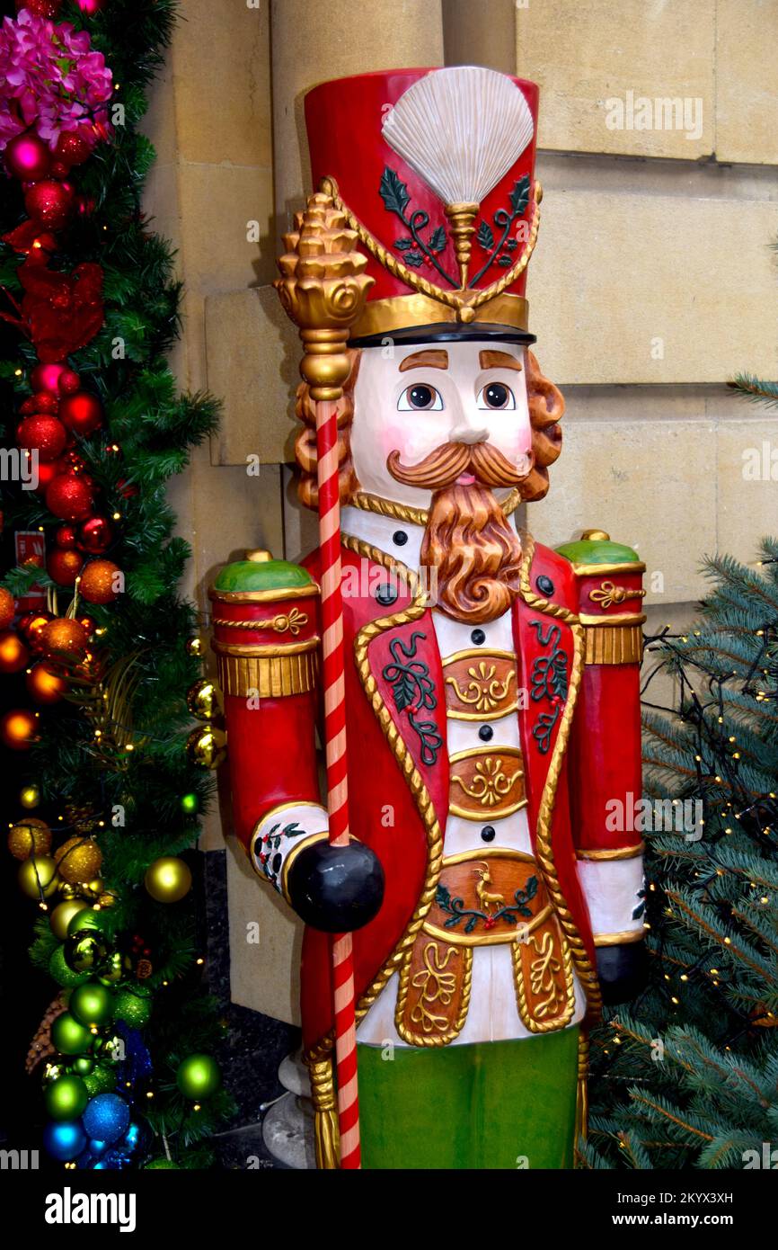 The first day of December in Rochester High Street festooned with