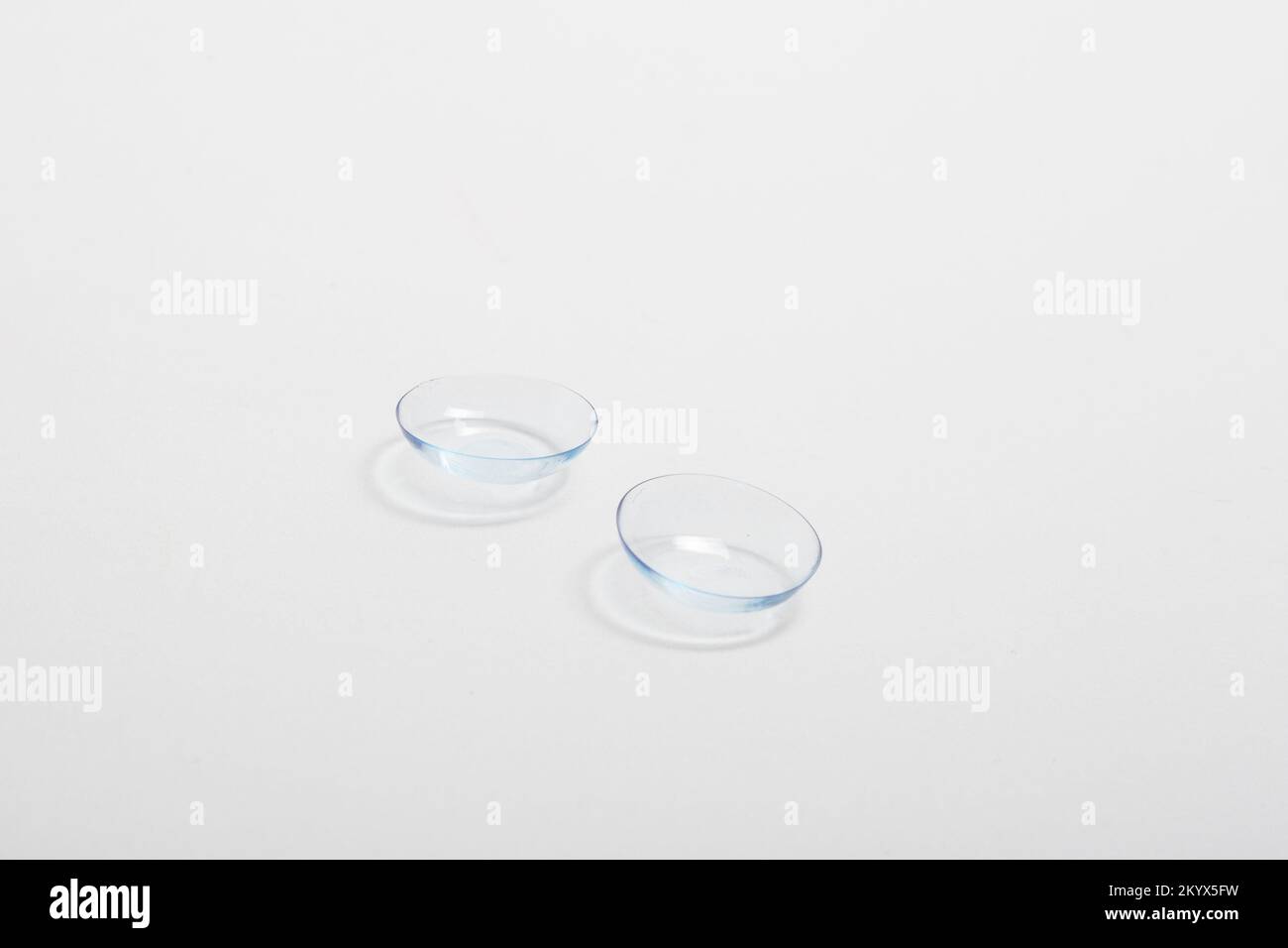 Contact lenses without container on a white background Stock Photo Alamy