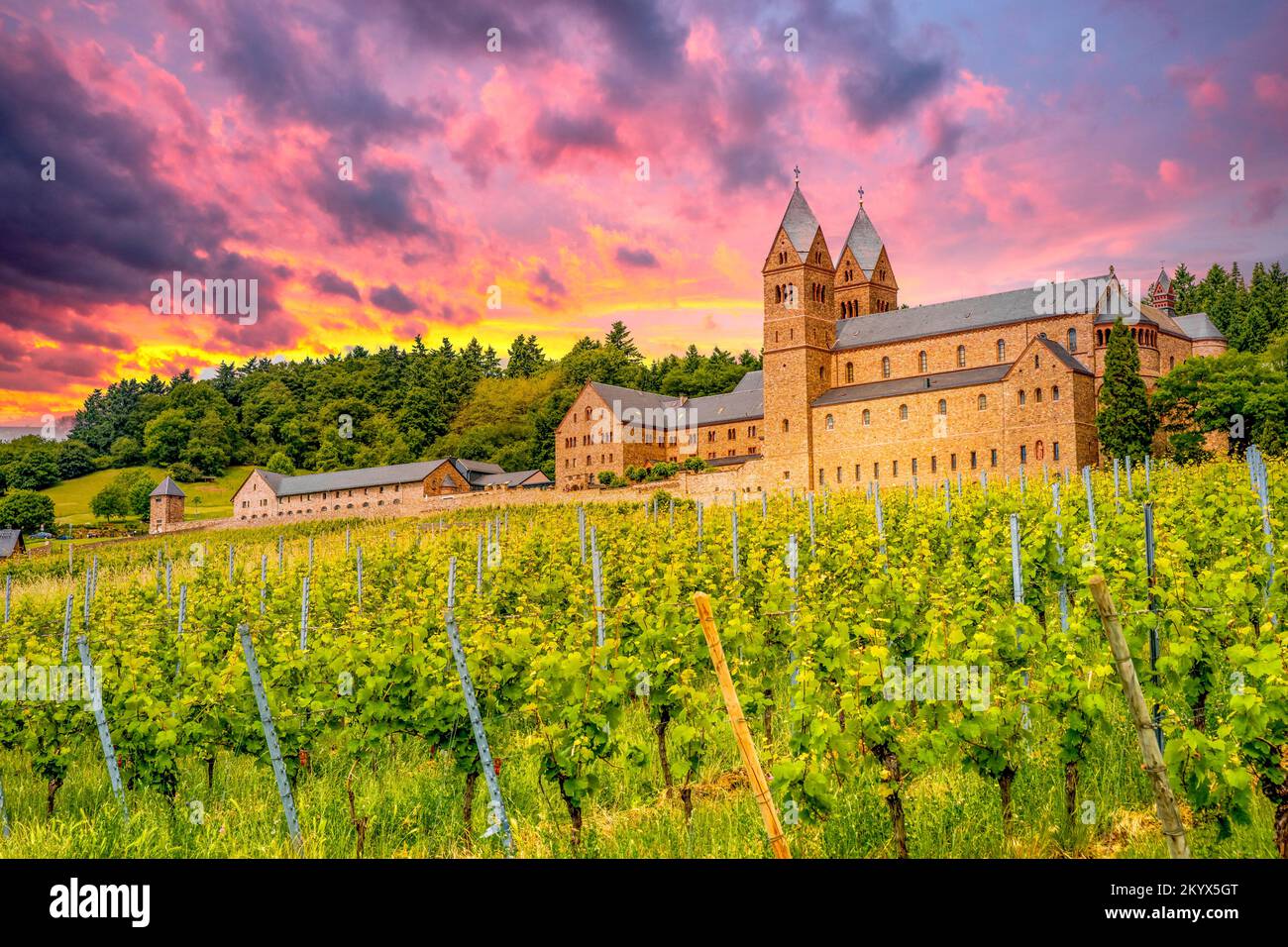 Abbey Saint Hildegard, Rheingau, Germany Stock Photo